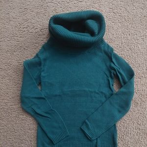 Emerald green cowl neck sweater
